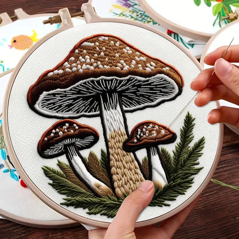 Rubbyoo Embroidery Kit - Mushroom - image 3