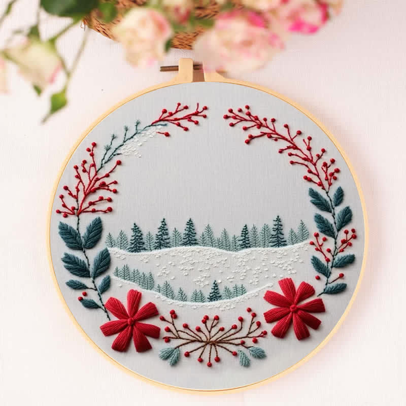 Rubbyoo Embroidery Kit - Christmas Snow Scene - image 5