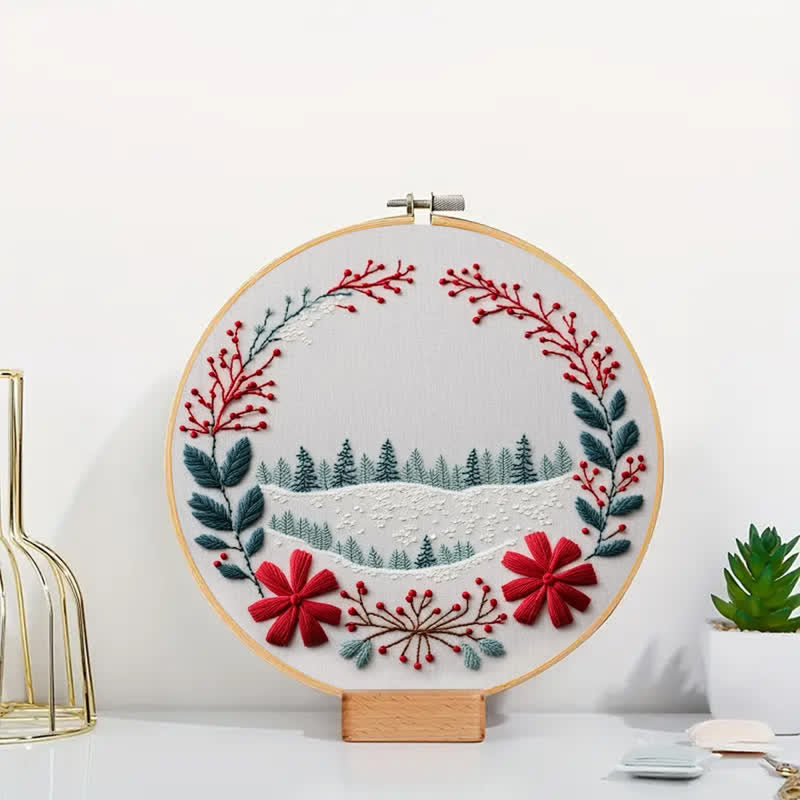 Rubbyoo Embroidery Kit - Christmas Snow Scene - image 4