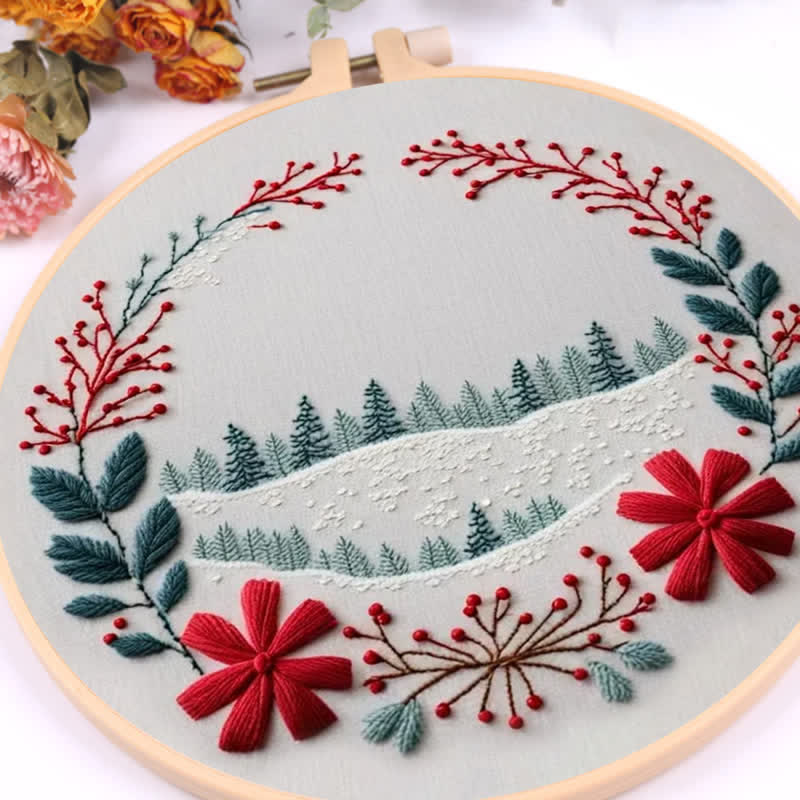 Rubbyoo Embroidery Kit - Christmas Snow Scene - image 8