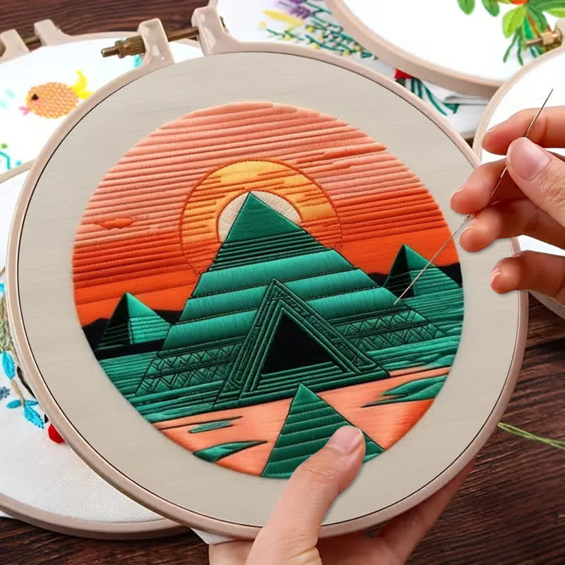 Rubbyoo Embroidery Kit - Pyramid Sunset - image 4