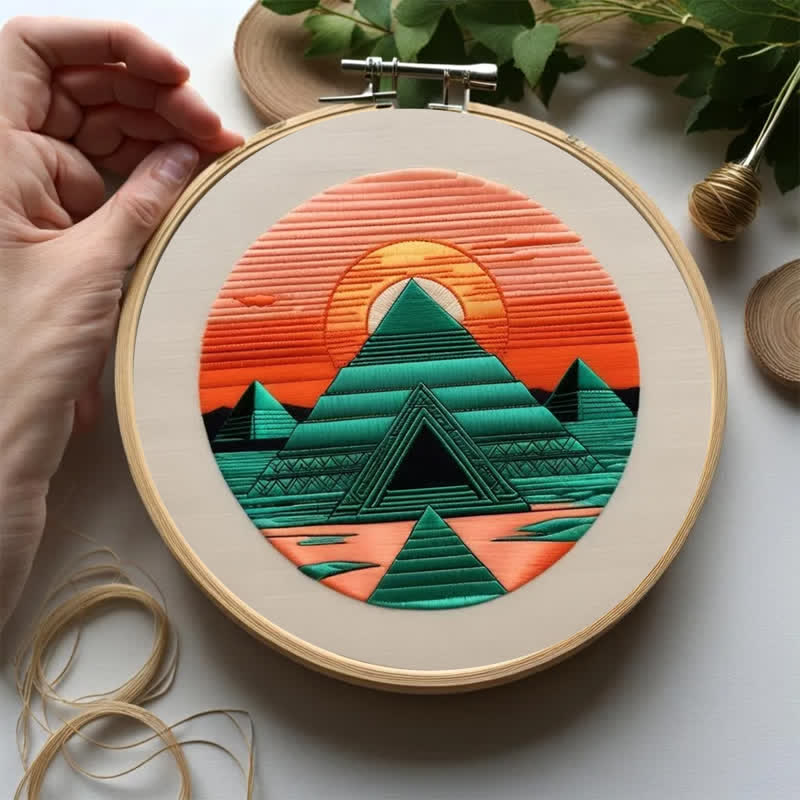 Rubbyoo Embroidery Kit - Pyramid Sunset - image 2