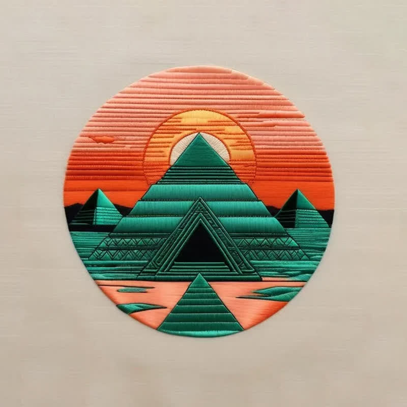 Rubbyoo Embroidery Kit - Pyramid Sunset - image 6
