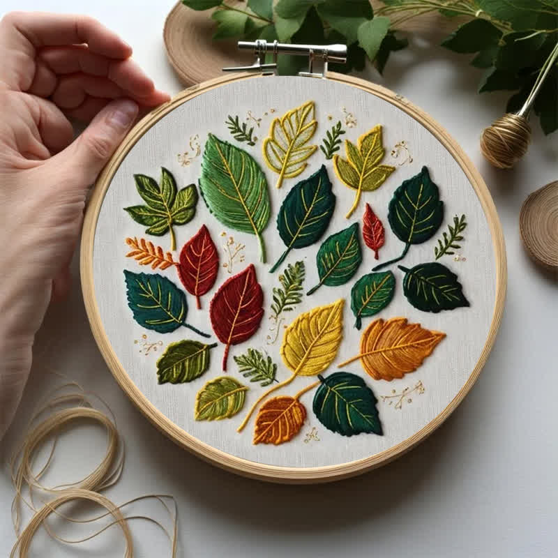Rubbyoo Embroidery Kit - Fallen Leaves - image 2