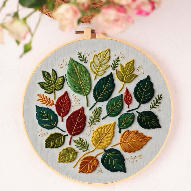 Rubbyoo Embroidery Kit - Fallen Leaves - image 4
