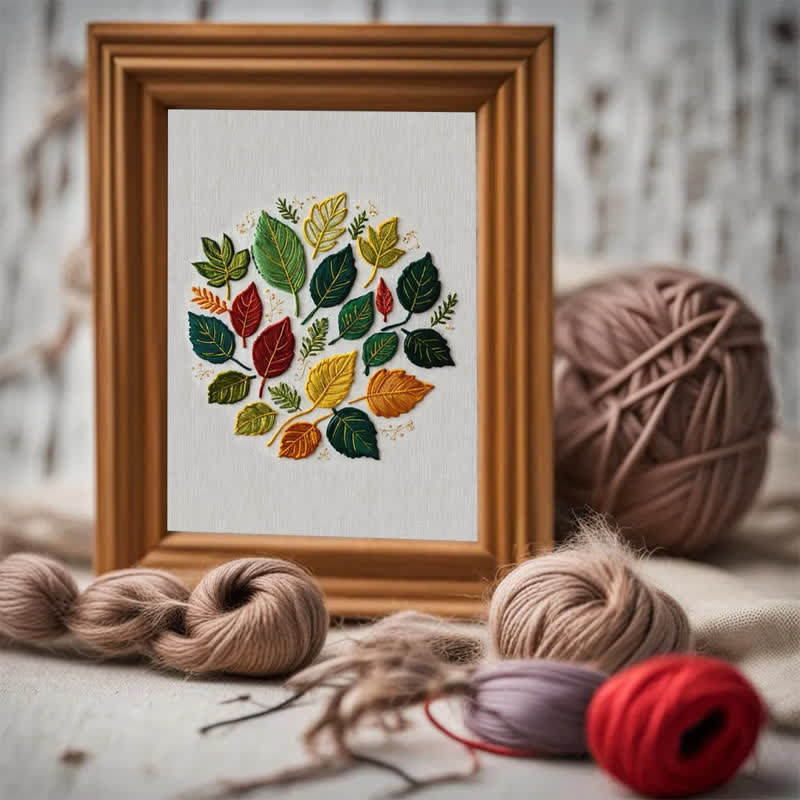 Rubbyoo Embroidery Kit - Fallen Leaves - image 5