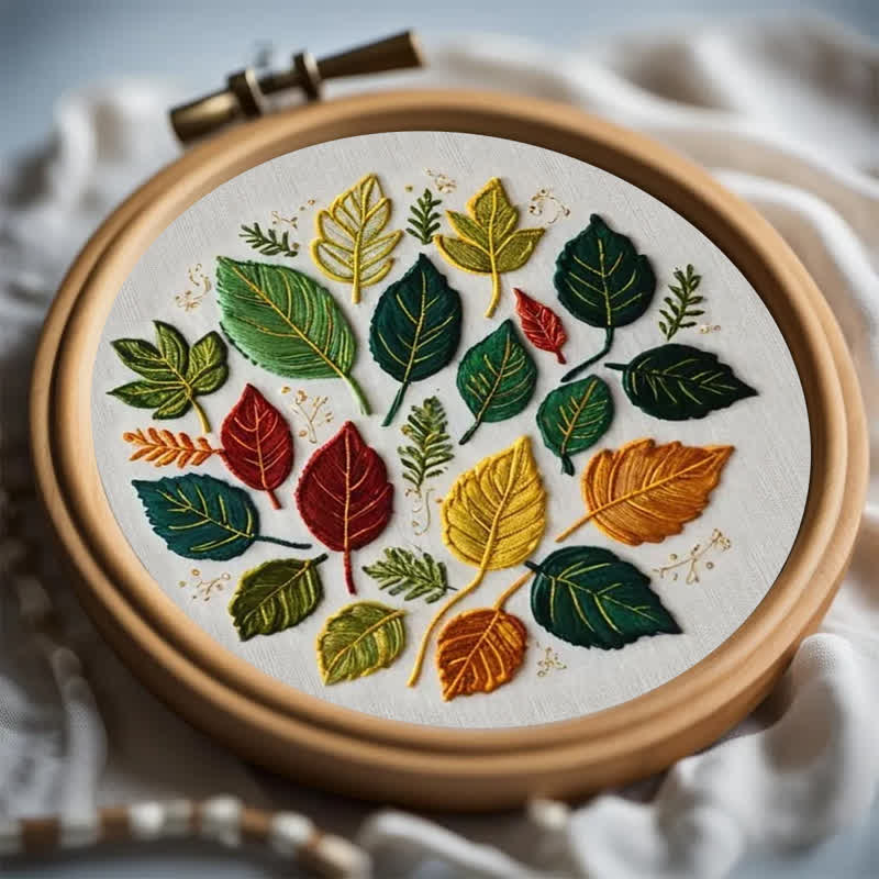 Rubbyoo Embroidery Kit - Fallen Leaves - image 7