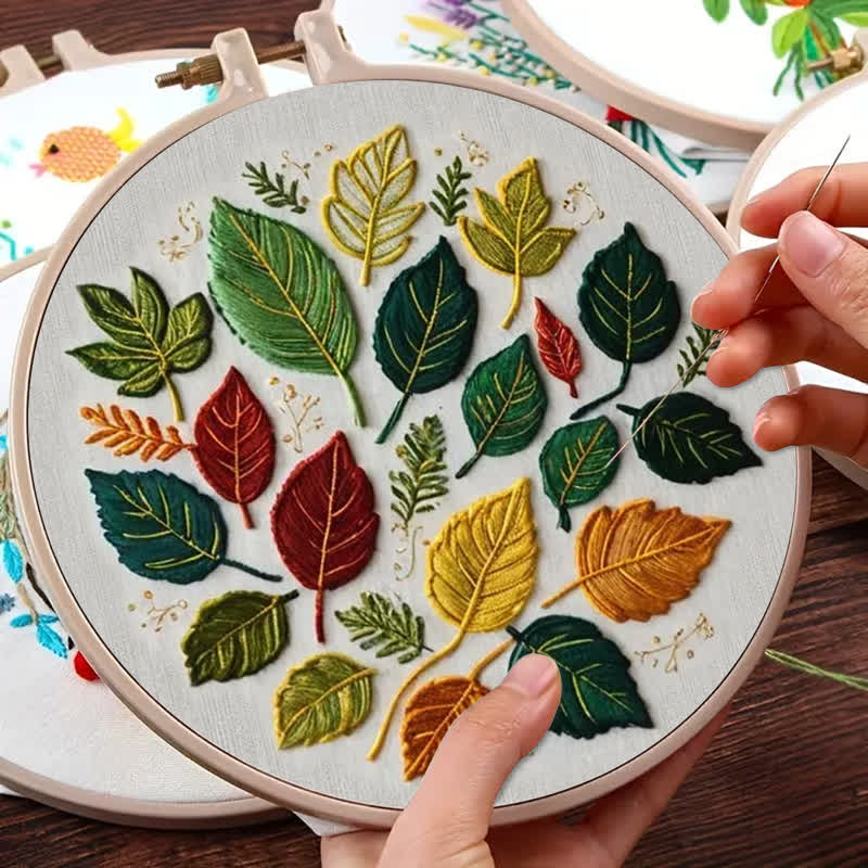 Rubbyoo Embroidery Kit - Fallen Leaves - image 9