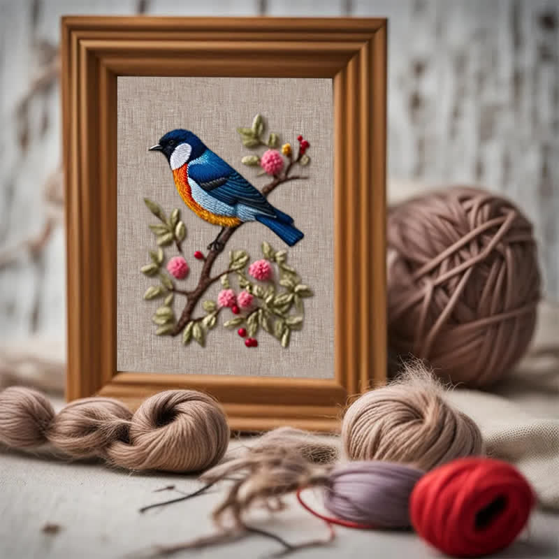 Rubbyoo Embroidery Kit - Blue Bird - image 3