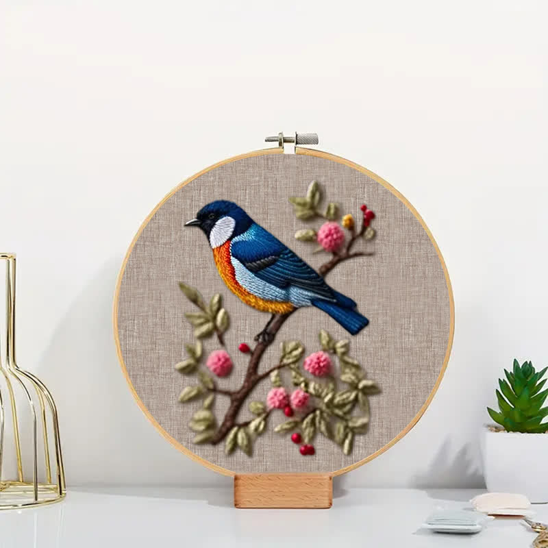 Rubbyoo Embroidery Kit - Blue Bird - image 2