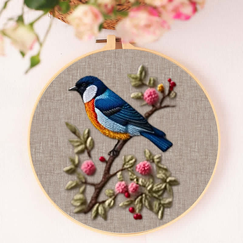 Rubbyoo Embroidery Kit - Blue Bird - image 4