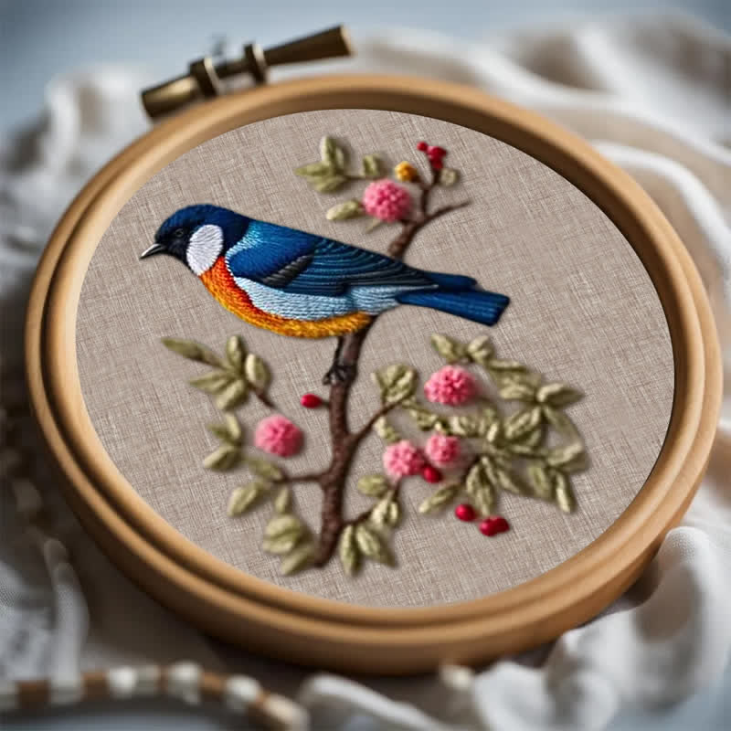 Rubbyoo Embroidery Kit - Blue Bird - image 6