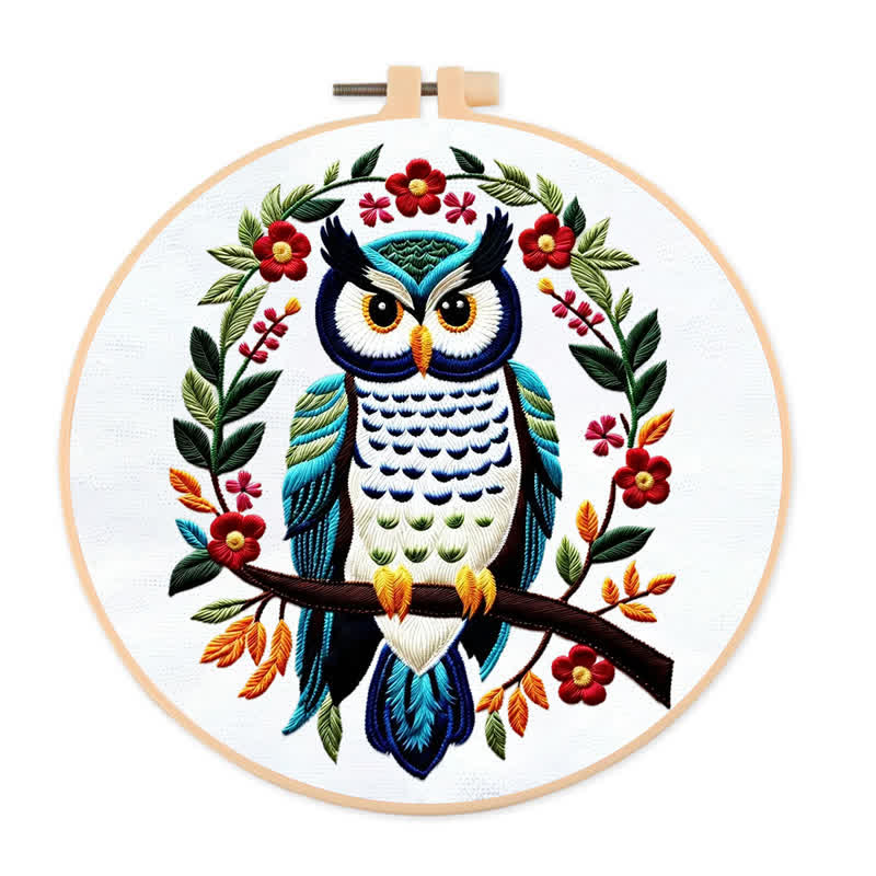 Rubbyoo Embroidery Kit - Owl - 20*20cm - image 0