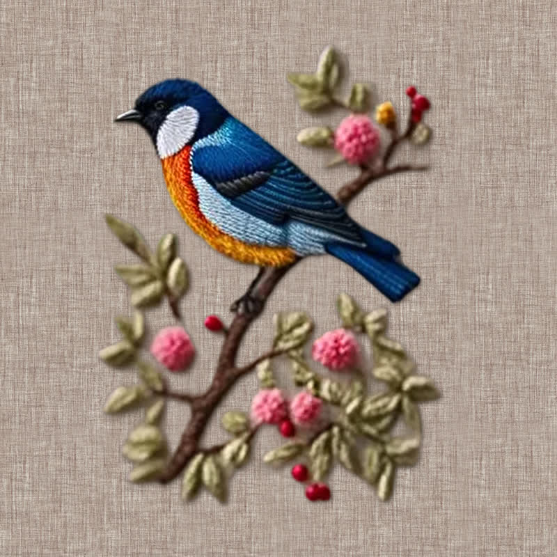 Rubbyoo Embroidery Kit - Blue Bird - image 10