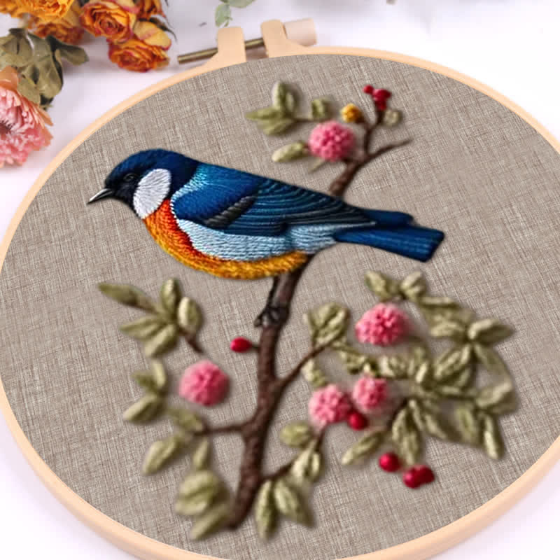 Rubbyoo Embroidery Kit - Blue Bird - image 8
