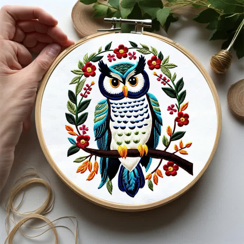 Rubbyoo Embroidery Kit - Owl - image 1