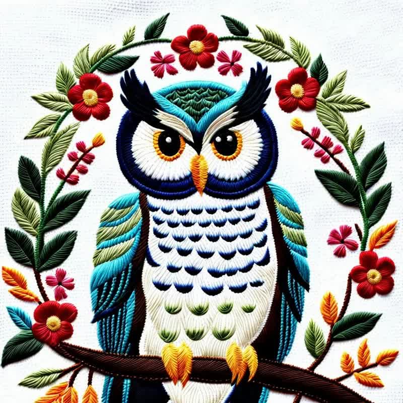 Rubbyoo Embroidery Kit - Owl - image 6