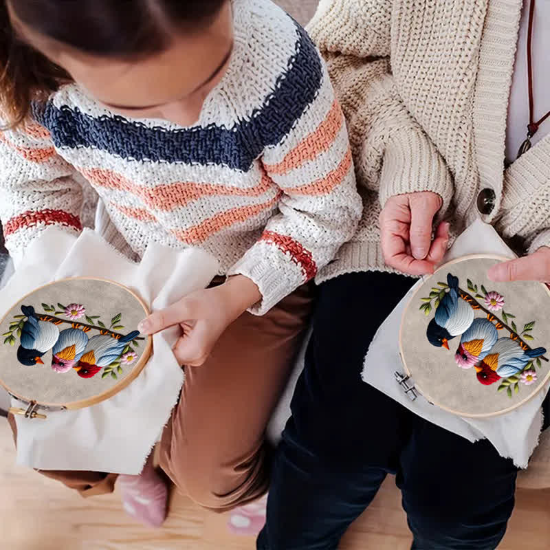 Rubbyoo Embroidery Kit - Three Baby Birds - image 5