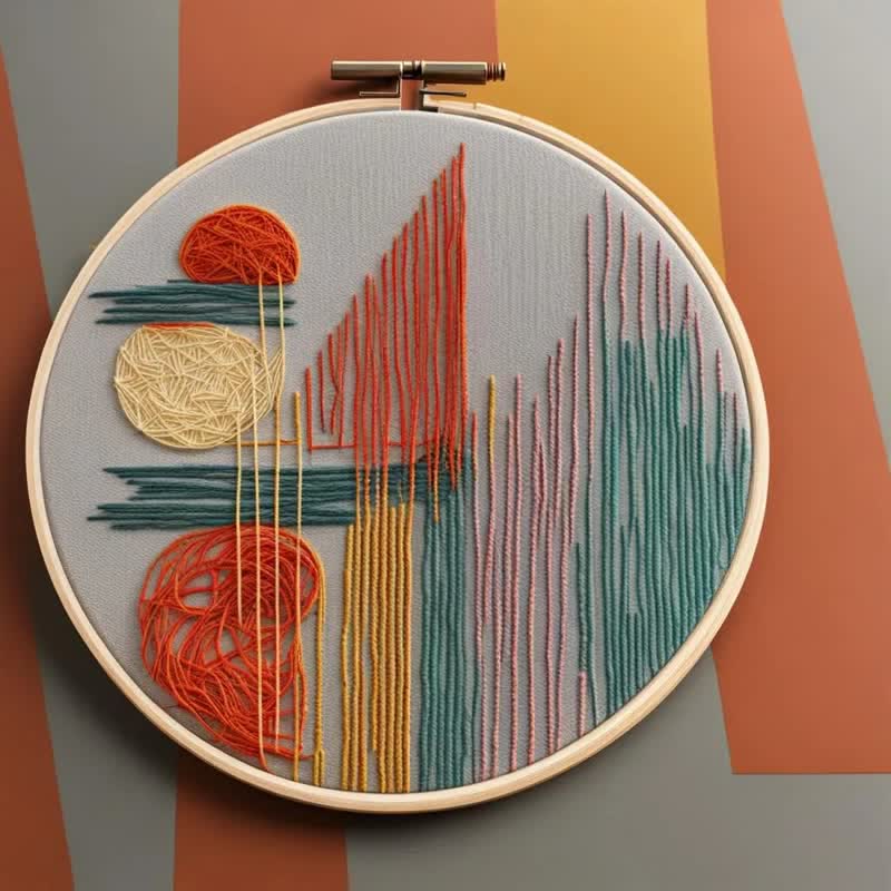 Rubbyoo Embroidery Kit - Sunrise - image 1