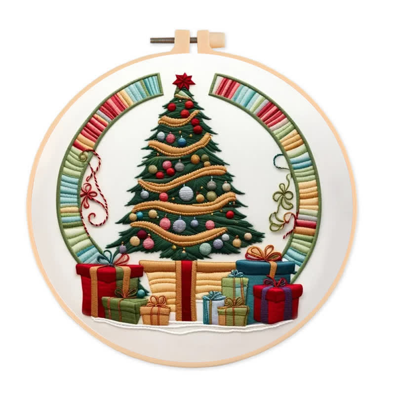 Rubbyoo Embroidery Kit - Christmas tree - 20*20cm - image 0