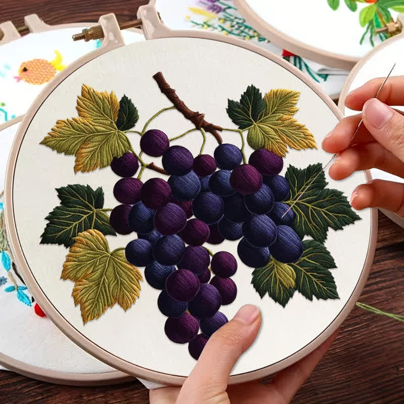 Rubbyoo Embroidery Kit -  Grapes - image 9