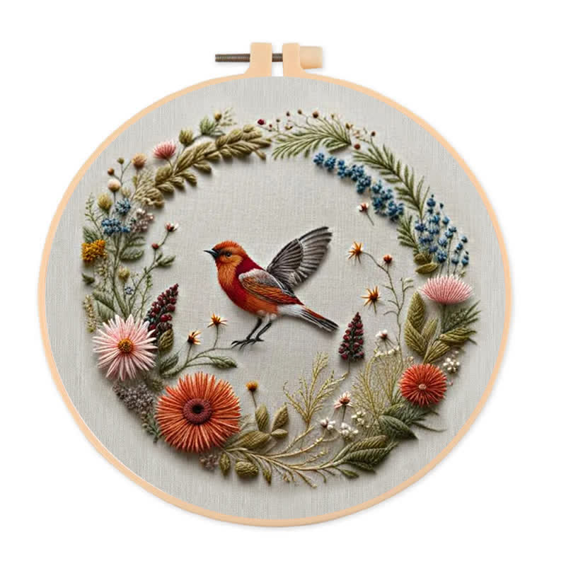 Rubbyoo Embroidery Kit - Cute Bird - image 0