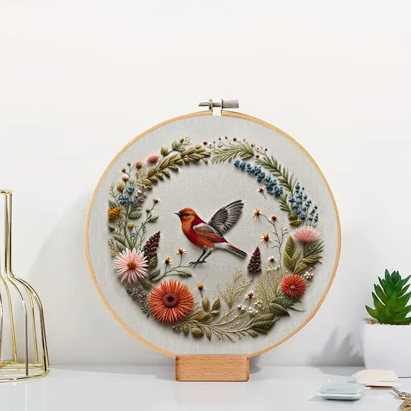 Rubbyoo Embroidery Kit - Cute Bird - image 2