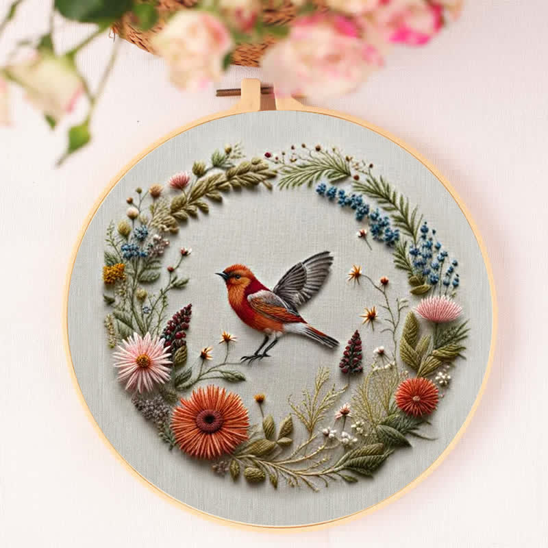 Rubbyoo Embroidery Kit - Cute Bird - image 4