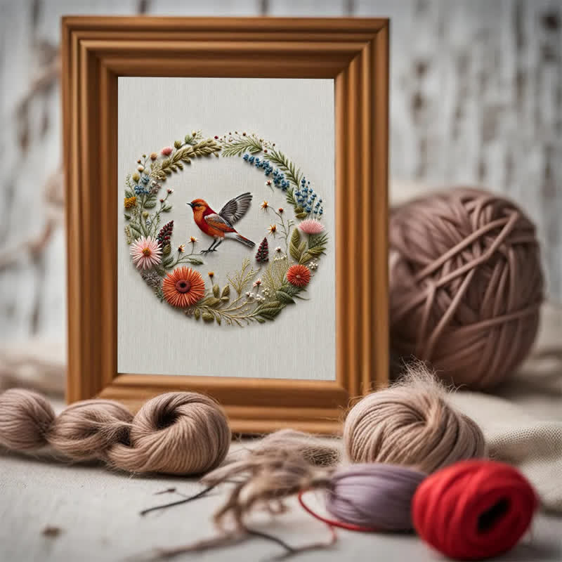 Rubbyoo Embroidery Kit - Cute Bird - image 3