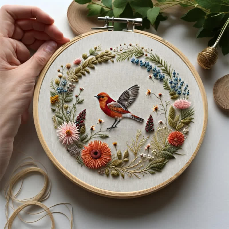 Rubbyoo Embroidery Kit - Cute Bird - image 7