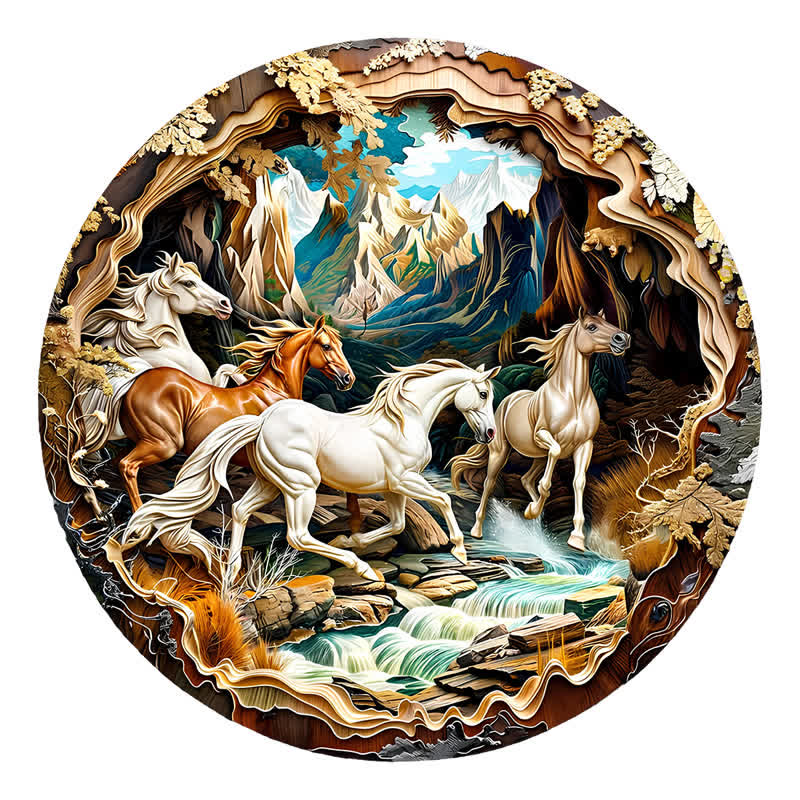 3D Horse - Wooden Jigsaw Puzzle - image 1