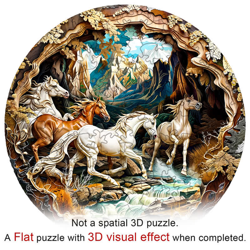 3D Horse - Wooden Jigsaw Puzzle - image 7