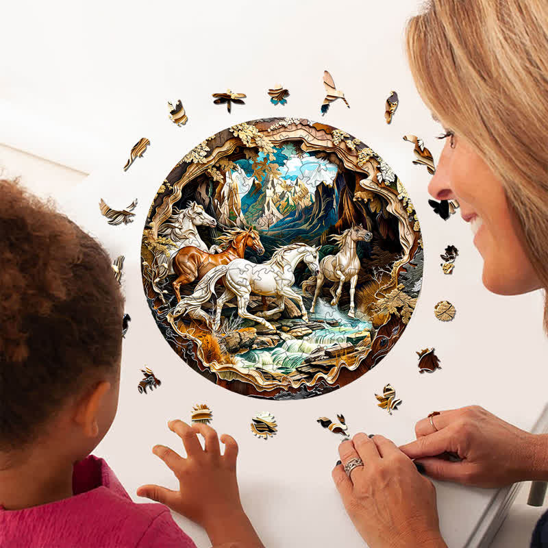 3D Horse - Wooden Jigsaw Puzzle - image 4