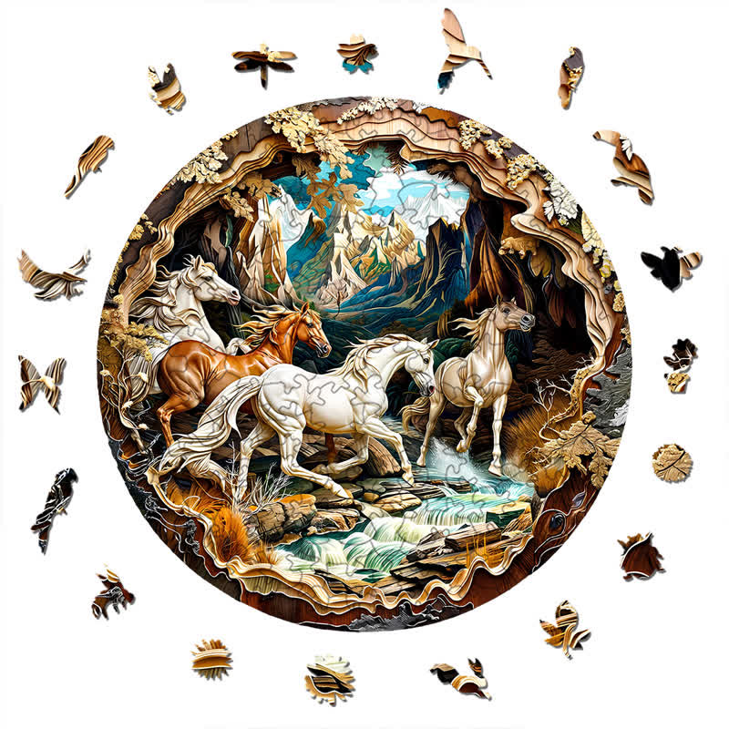 3D Horse - Wooden Jigsaw Puzzle - image 6