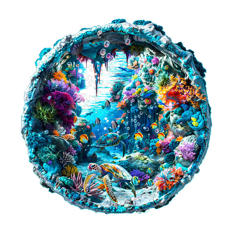 3D Seabed - Wooden Jigsaw Puzzle - image 1