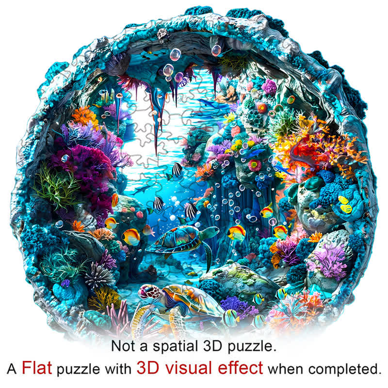 3D Seabed - Wooden Jigsaw Puzzle - image 2