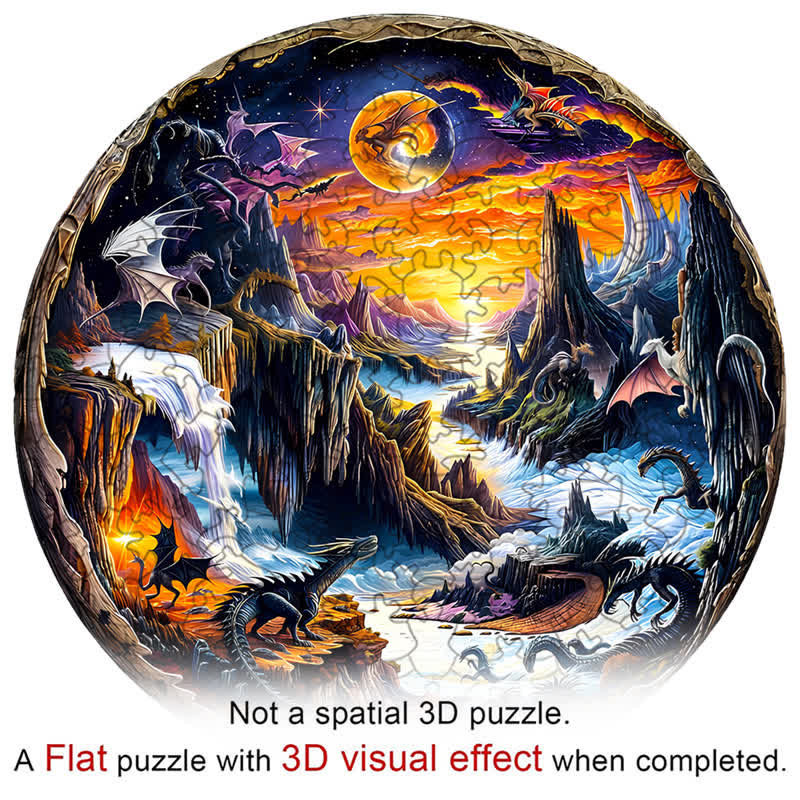 3D Fantasy World - Wooden Jigsaw Puzzle - image 2