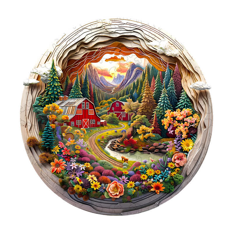 3D Farm - Wooden Jigsaw Puzzle - image 1