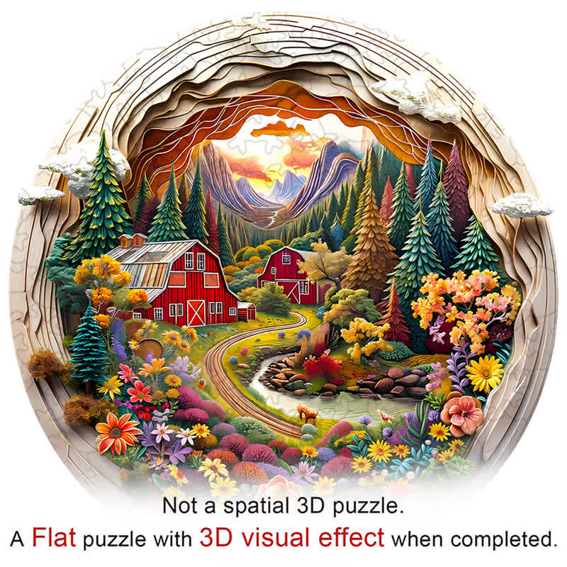 3D Farm - Wooden Jigsaw Puzzle - image 2