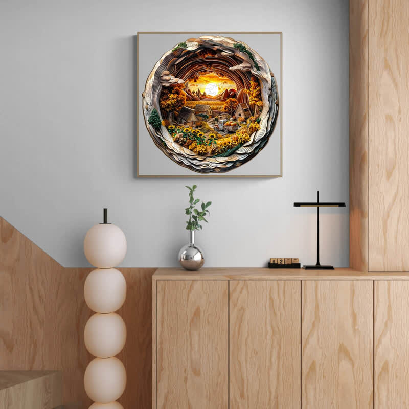 3D Autumn Farm - Wooden Jigsaw Puzzle - image 3