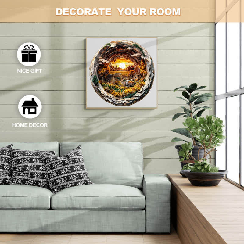 3D Autumn Farm - Wooden Jigsaw Puzzle - image 4