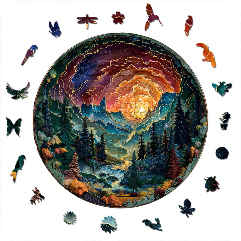 3d Cave Sky - Wooden Jigsaw Puzzle - image 3