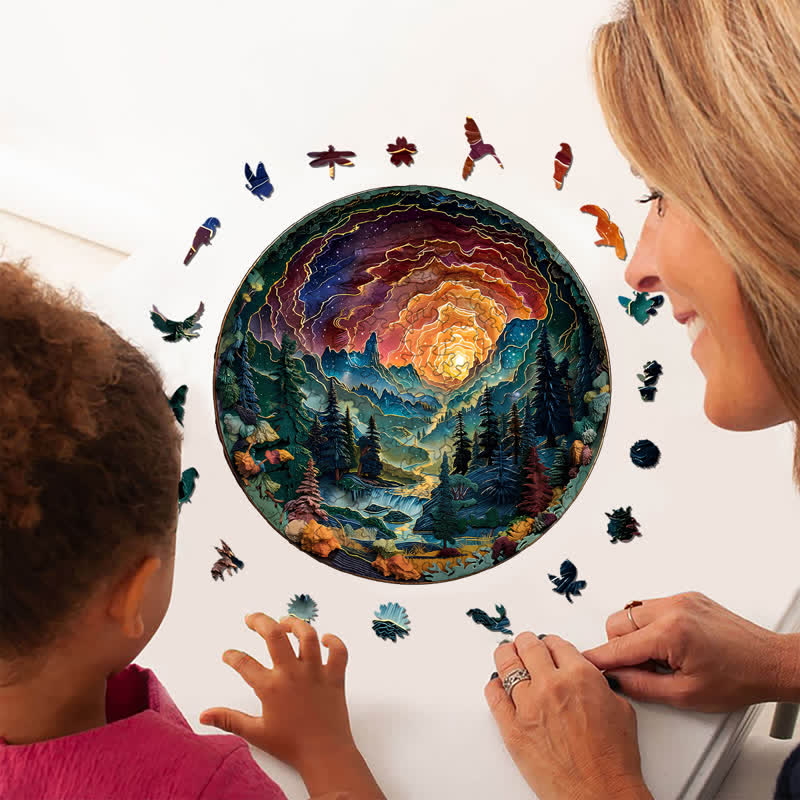 3d Cave Sky - Wooden Jigsaw Puzzle - image 6