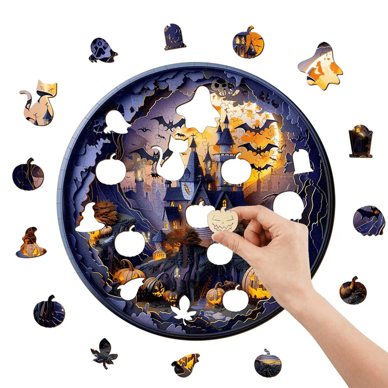3D Halloween Castle - Wooden Jigsaw Puzzle - image 8