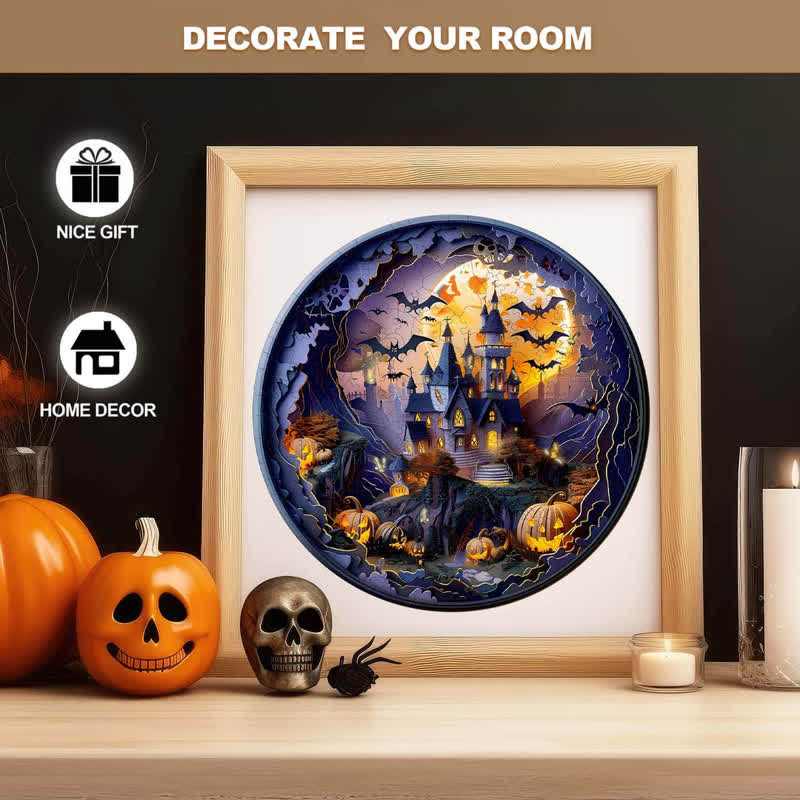 3D Halloween Castle - Wooden Jigsaw Puzzle - image 7