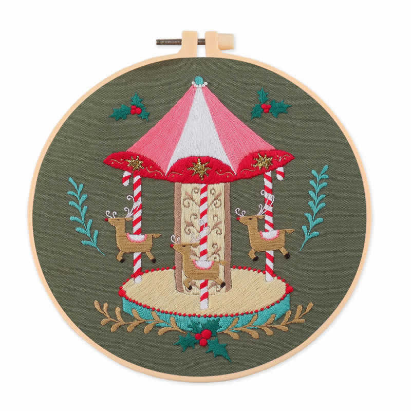 Rubbyoo Embroidery Kit - Christmas Gift - Merry-go-round - image 9