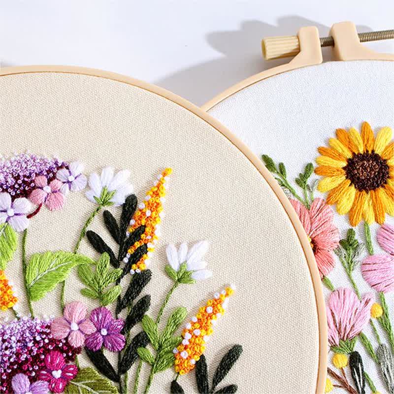 Rubbyoo Embroidery Kit - Flower - image 1