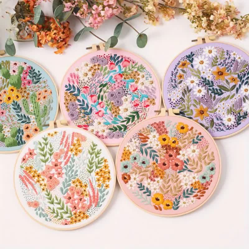 Rubbyoo Embroidery Kit - Flower Bouquet - image 3