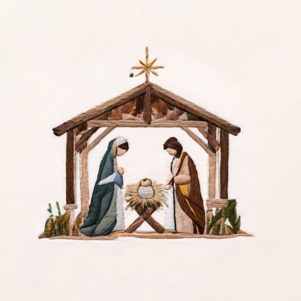 Rubbyoo Embroidery Kit - Christmas Nativity Scene With The Holy Family - image 7