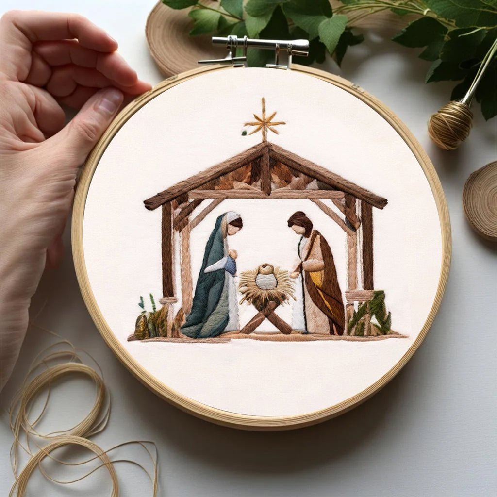 Rubbyoo Embroidery Kit - Christmas Nativity Scene With The Holy Family - image 10